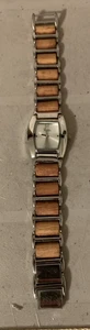 Relic ZRT10008 Wood  Metal Quartz Analog Women's Watch 7.5” New Battery - Picture 1 of 7