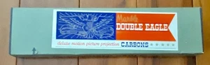 Vintage 50 Marble Double Eagle Motion Picture Projection Carbons Box 8MM x 14" - Picture 1 of 2