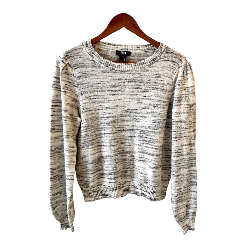 Suéter Paige Mujer Talla M Azul Marfil Tinte Espacial Cuello Redondo Pullover Cápsula Foto 1 de 4