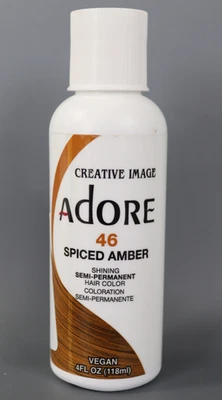 Color de cabello semipermanente Creative Images Adore {046} ámbar especiado 4 oz Foto 1 de 4