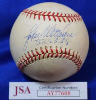 John Wetteland JSA COA Autograph American League Signed Baseball - Image 1 of 2