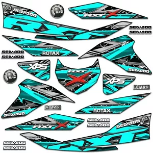 Decal Kit for 2019-2021 SEA DOO RXT X GTX 300 TEAL - Foto 1 di 2
