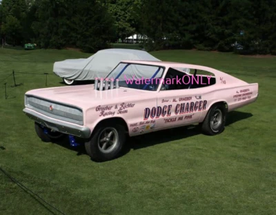 Dodge Charger "Tickle Me Pink" Al Graeber 66 inyectado NITRO ¡FOTO divertido de coche! #21 Foto 1 de 2