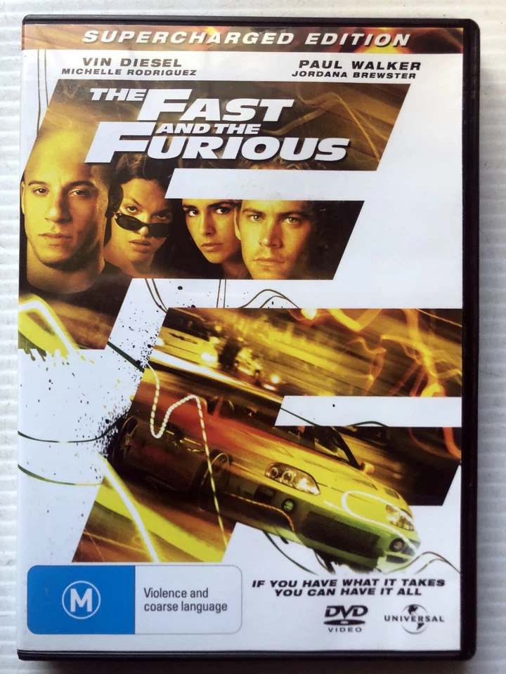 Fast And The Furious, The  (DVD, 2001) PAL Region 2,4 - LIKE NEW - Image 1 of 1