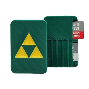 Nintendo Switch Zelda Triforce Carrello da Gioco Supporto Micro SD Card - Foto 1 di 5