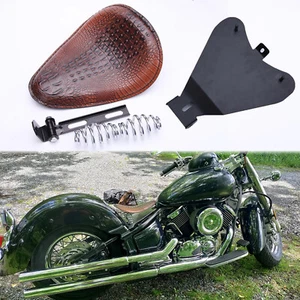 Brown Motorcycle Solo Seat Spring For Honda Bobber Shadow Spirit ACE VT 1100 750 - Picture 1 of 14