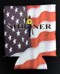 Shrine Silent Messenger U.S. Flag Full Color Can Cooler (CC-SHR-US2) - Picture 1 of 1