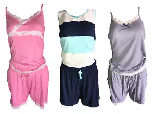 Damen Shorty Nachtwäsche 3 Modelle - Picture 1 of 4