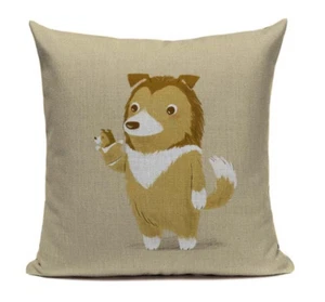 Collie Dog DOG12 Cushion Pillow Cover Lassie Golden Retriever Hand Puppet Toy - Picture 1 of 5