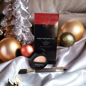 LAURA GELLER Baked Original Baked Highlighter Duo - French Vanilla/Portofino NIB - Picture 1 of 11