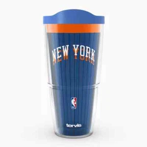 Vaso transparente de 24 onzas Tervis New York Knicks NBA NUEVO - Imagen 1 de 3
