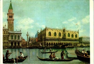 Veduta del Bacino di San Marco, di Canaletto, Venezia, Italia Cartolina d'arte - Foto 1 di 2