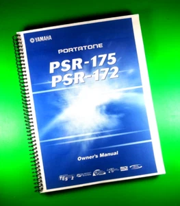 Manual del propietario para Yamaha PSR-175 PSR-172 Portatone, 65 páginas ¡con cubiertas transparentes! - Imagen 1 de 1