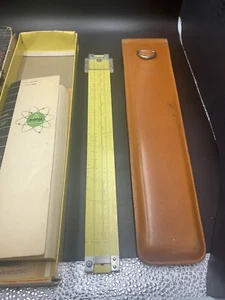 1959 PICKETTS MODEL N1010-T TRIG SLIDE RULE ALUMINIUM 12 IN Box and Paperwork - Picture 1 of 4