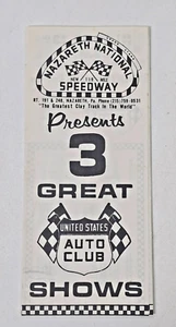 Vintage 1970 Nazareth National Speedway 3 Great Races Stock Car Racing Brochure - Picture 1 of 3