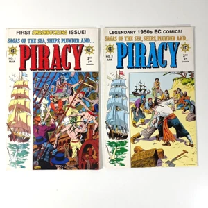 1998 EC Comics Piracy #1  & #2 Sagas Of The Sea Ships Plunder - Picture 1 of 3