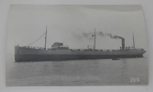 Steamship Steamer VICTOLITE real photo postcard RPPC - Picture 1 of 2