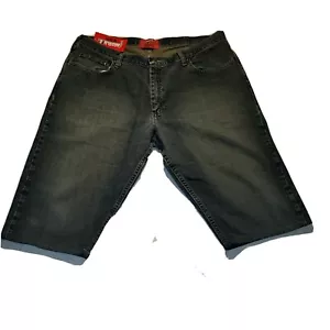 Sz 40 Men's Jean Shorts, Absolute Work, 100% Cotton Denim Dark Blue, Casual New - Picture 1 of 5