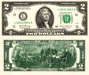 USA - United State of America 2 Dollars 2017 "L" S.Francisco FDS - UNC - Afbeelding 1 van 1