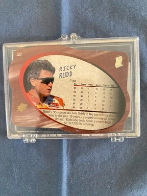 1996 SPx #10 Ricky Rudd Collector Card - Image 1 of 4