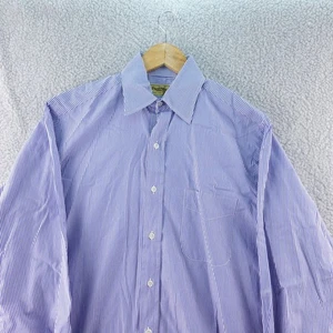 Vintage Paul Stuart Striped Dress Shirt Mens XL Carrer Business Preppy Office - Picture 1 of 8