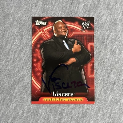 2006 Topps WWE Insider Restricted Access #36 Viscera Signed IP Auto - Image 1 of 2
