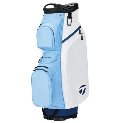 NUEVO Carro de golf TaylorMade TM25 bolsa ligera 14 vías superior - blanco/azul claro Foto 1 de 4