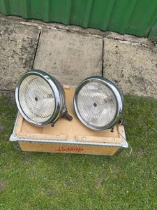 Oldtimer Vorkrieg Lucas P80 Scheinwerfer Rolls Royce 20/25 Lagonda Alvis Jaguar Lampe - Bild 1 von 14