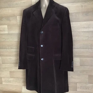 JAEGER Herren Cord hellbraun Long Blazer Mantel 100% Wolle MEDIUM Jaeger - Bild 1 von 17