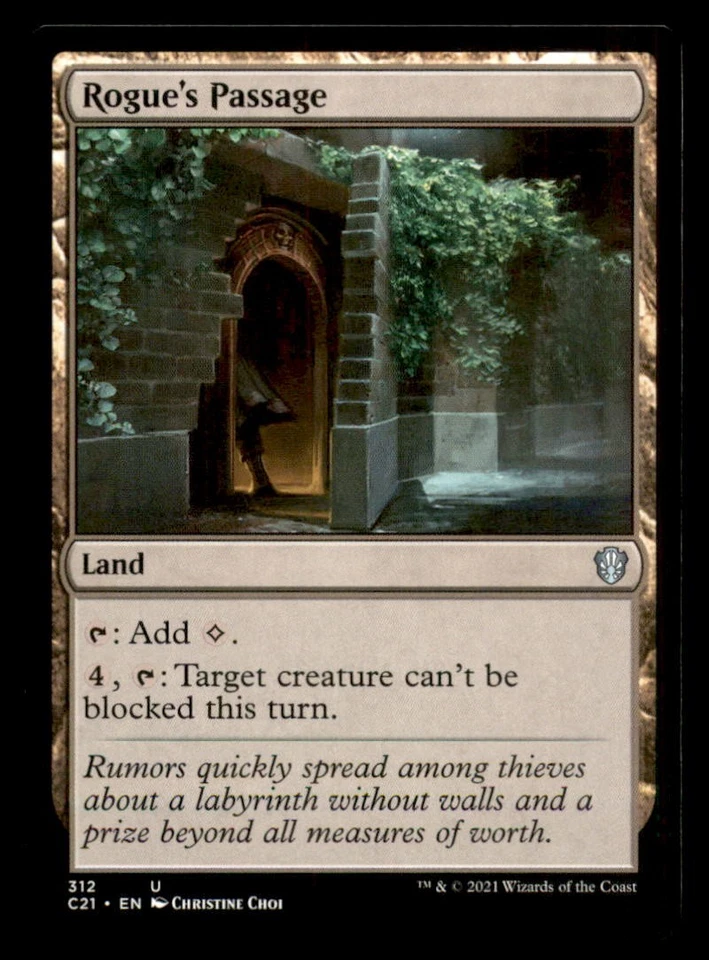 MTG Rogue's Passage LP Light Play Commander 2021 [5348] - Image 1 of 1