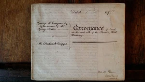 1877 LARGE VELLUM INDENTURE - PARADE WEST WORTHING SUSSEX - MAP/PLAN - Picture 1 of 15