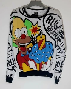 Unisex weißer "The Simpsons" Krusty Pullover Sueter Größe M - Bild 1 von 4