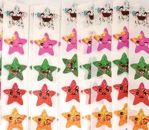 25 Colorful Star Emoji Stickers/Scrapbooking/Crafts/Journal/Diary/Planner/1 inch - Picture 1 of 3