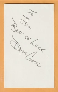 Dick Goetz AUTO Signed 3x5 Note Card Golf Tyler Texas - Picture 1 of 2