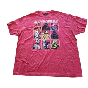 Star Wars Rogue One T-Shirt Graphic Tee Red Mens Size XXL 2XL EUC - Picture 1 of 9