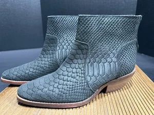 Diba Zora Gr. 6,5 Damen Stiefeletten aus schwarzem geprägtem Leder, diese sind schwarz!! "! - Bild 1 von 8