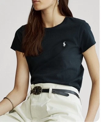 Women’s Size M/Polo Ralph Lauren  Short Sleeve Crew Neck Tee Black - Image 1 of 4