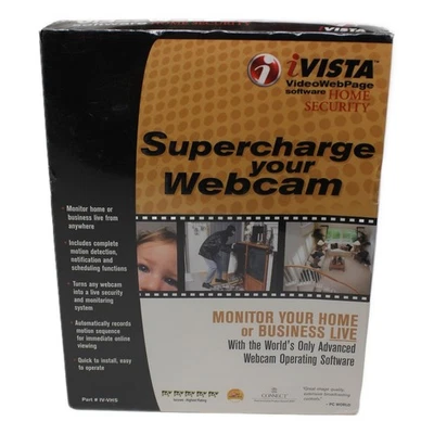 Software de segurança residencial iVISTA VideoWebPage monitoramento de webcam Windows antigo - Imagem 1 de 4