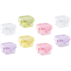 8pcs Portable Condiment Cups Boxes with Lid Dressing Container Leak Proof - Picture 1 of 12