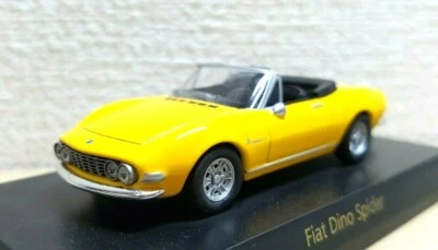1/64 Kyosho FIAT DINO SPIDER AMARILLO modelo de coche fundido a presión Foto 1 de 3