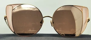Linda Farrow LFL854/6 Sonnenbrille rosévergoldetes Cat Eye Titangestell NEU - Bild 1 von 14