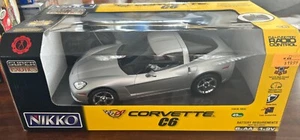 Radiocomando 1:16 Nikko Corvette Serie Super Exotics RC Auto 49Mhz Argento - Foto 1 di 7