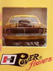 HURST Power Flowers YELLOW 1970 Ford Mustang 428 SCJ M2 Machines diecast - Picture 1 of 4