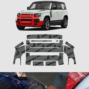 20-24 Land Rover Defender Precortado Pintura Frontal Protección Película Transparente PPF Sujetador Envoltura - Imagen 1 de 7
