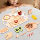 Pretend Play Food Accessory with Tray Role Play Kitchen Playset for Birthday