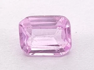 2.55 Ct Natural EGL Certified Emerald Cut Pink Sapphire Loose Gemstone - Picture 1 of 6