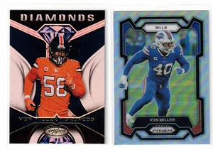 Von Miller (2) Card Lot PRIZM +CERTIFIED FREE SHIPPING - Picture 1 of 2