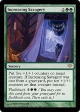 MTG 1x Increasing Savagery Dark Ascension Card Magic The Gathering
