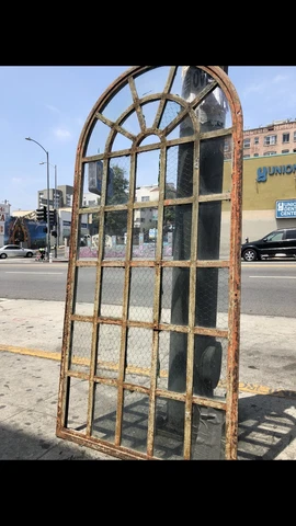 Arched Window Metal Case Window Industrial Window Steal Sash Window Antique Cover