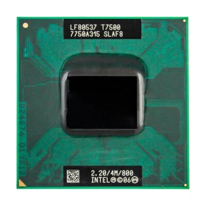 2pcs Intel Core 2 Duo T7500 CPU SocketP SLA44 SLAF8 2.2 GHZ 4MB 800MHZ Processor - Picture 1 of 1
